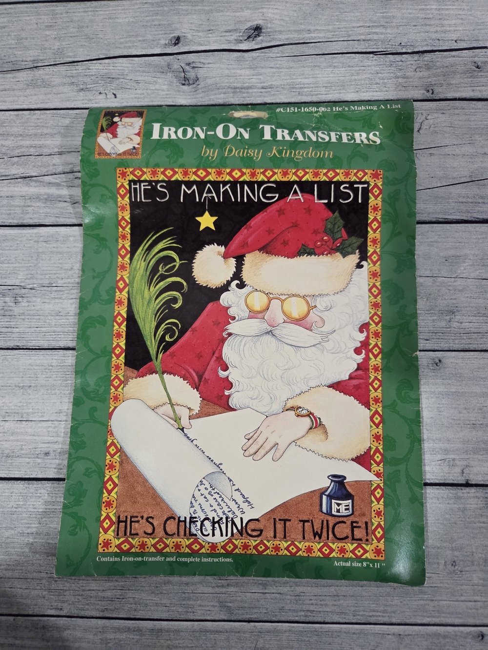 Mary Engelbreit Santa Claus Iron-On Transfer